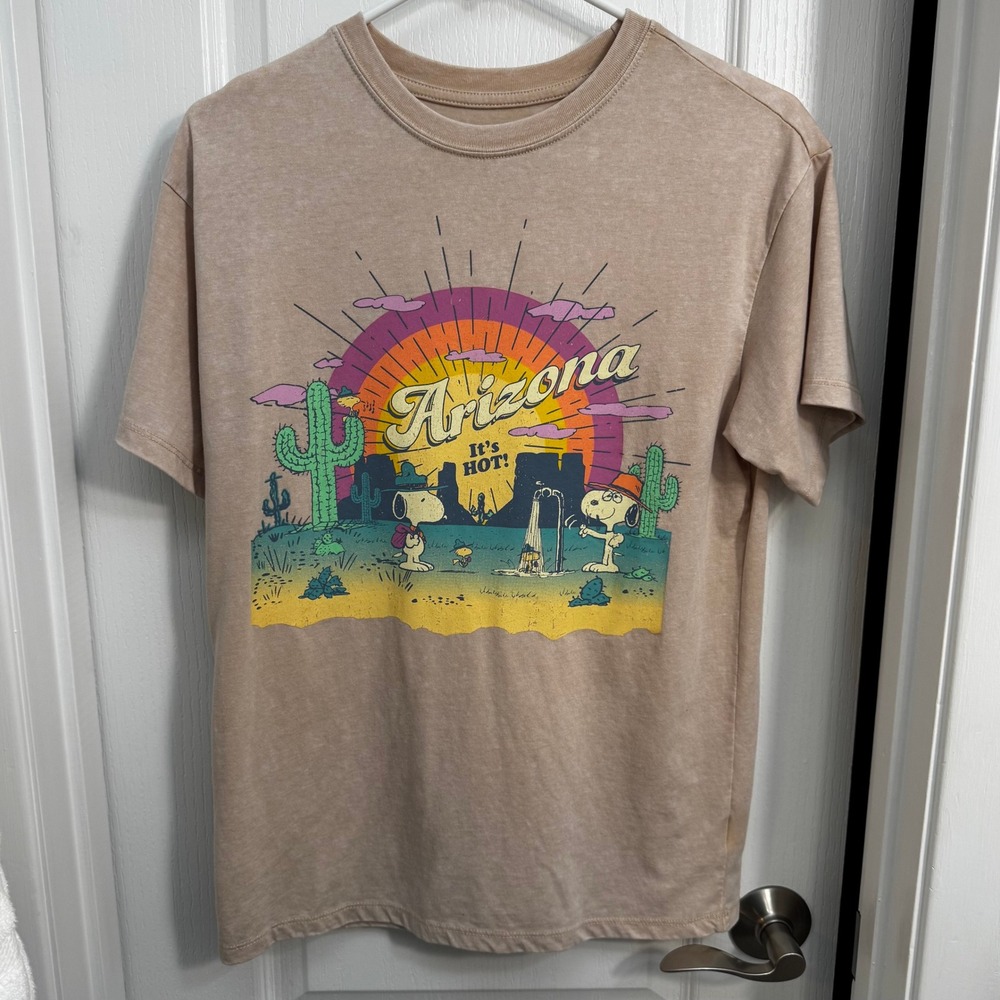 Snoopy Women's "Arizona" Retro Graphic T-Shirt, Size Small -‎ NWOT!